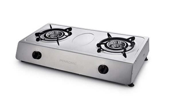 PENSONIC 2 Burners Gas Cooker PGC-5602S | Stainless Steel - Image 2