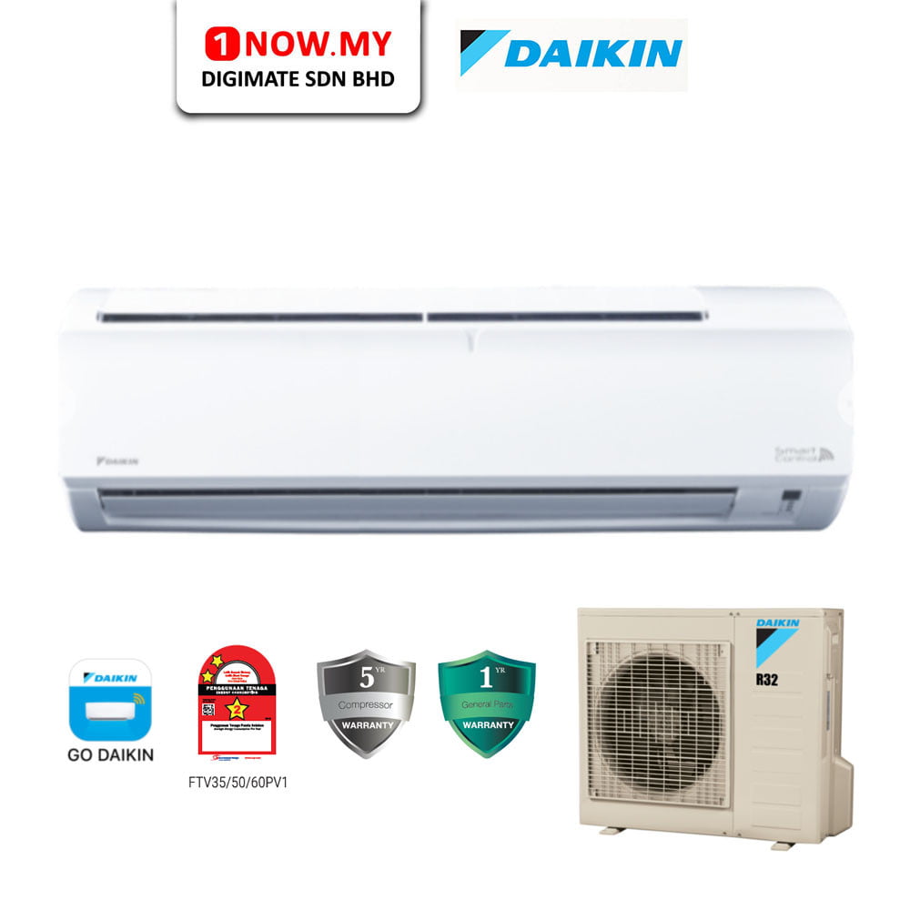 Daikin 2 0hp R32 Non Inverter Wall Mounted Ftv50pv 1nowmy The 1 Electrical Online Store In Sabah Trusted Since 1985