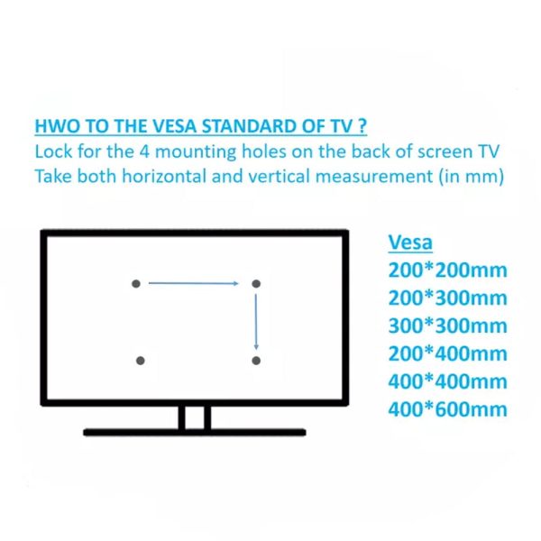 32" - 70" Wall Mount Bracket SP-62B | Double Arm Full Motion LED/LCD Flat TV Adjustable - Image 4