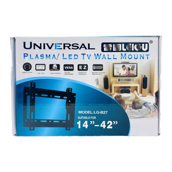 Leigu 12"-42" Fixed Plasma/LED TV Wall Mount Bracket LG-B27 - Image 3
