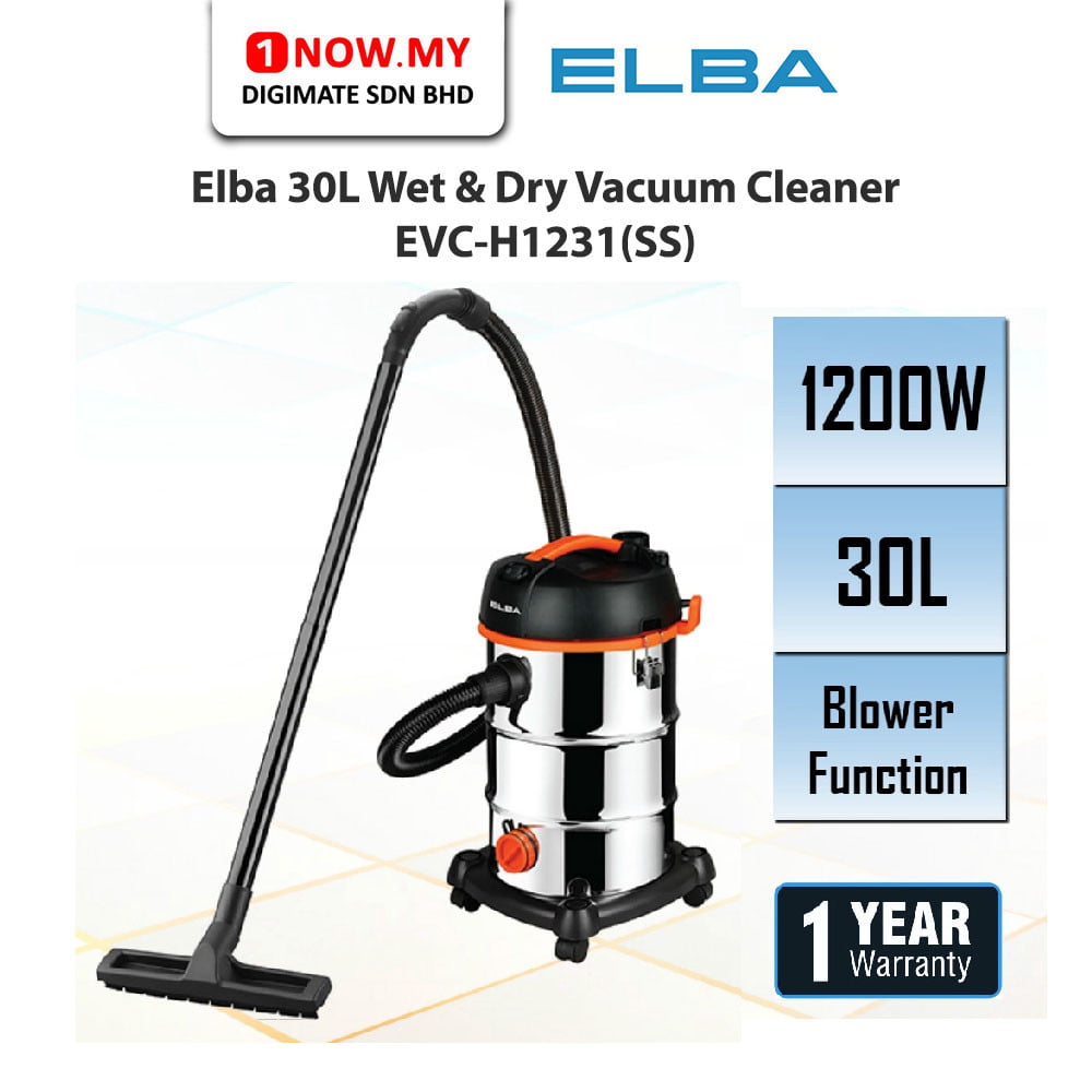 Elba 30L Wet & Dry Vacuum Cleaner EVC-H1231(SS) - 1NOWmy Digimate: Best ...