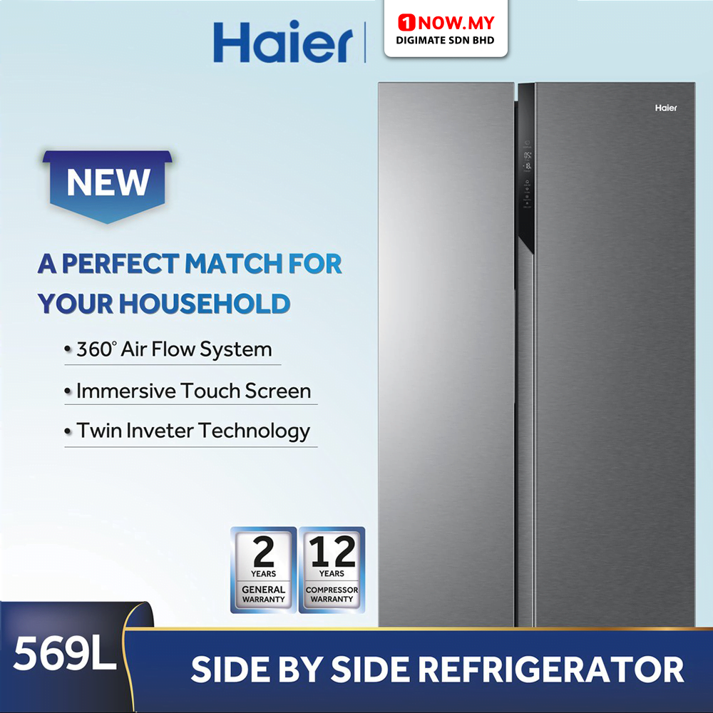 HAIER 569L Side By Side Series Refrigerator HSR3918FNPG 1NOWmy Digimate ...