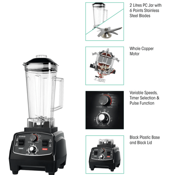 KHIND 2L Blender PRO BL2000P - Image 7