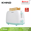 KHIND 2 Slices Bread Toaster BT808 | With Anti-Dust Cover