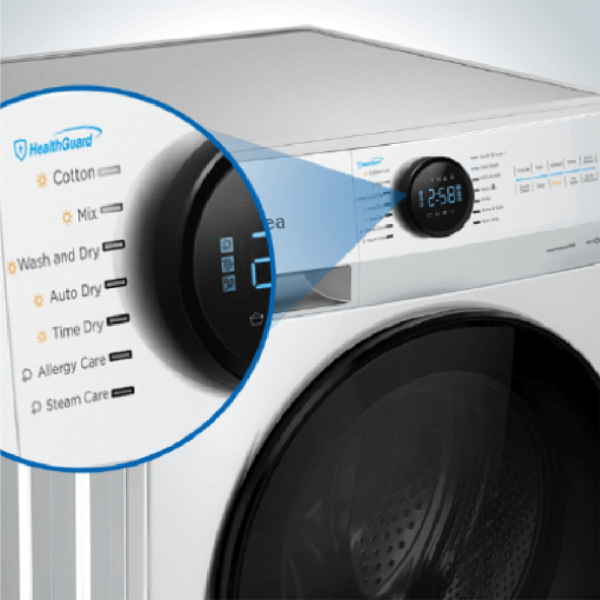 MIDEA 7.5kg Inverter Front Load Washer MF100W75B | Health Guard Self Clean - Image 4