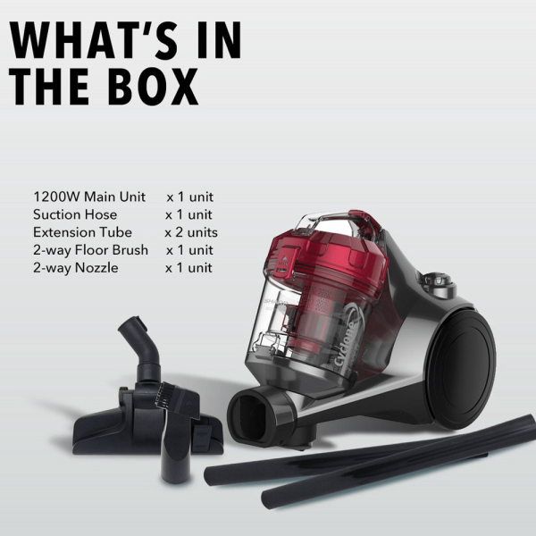 SHARP 1200W Vacuum Cleaner ECC1219S | Bagless Versatile Powerful HEPA Filtration - Image 9