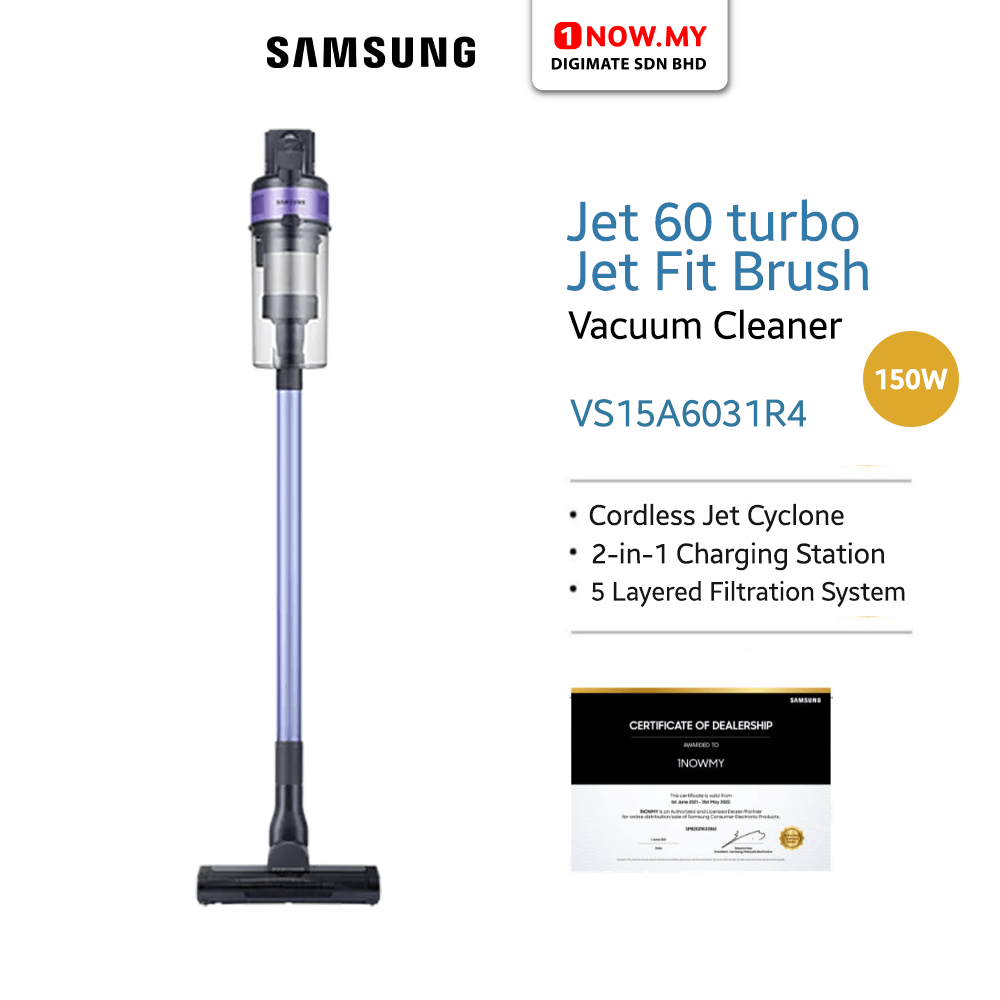 Samsung Jet 60 Turbo Vacuum Cleaner Vs15a6031r4 (cordless, With Jet Fit 