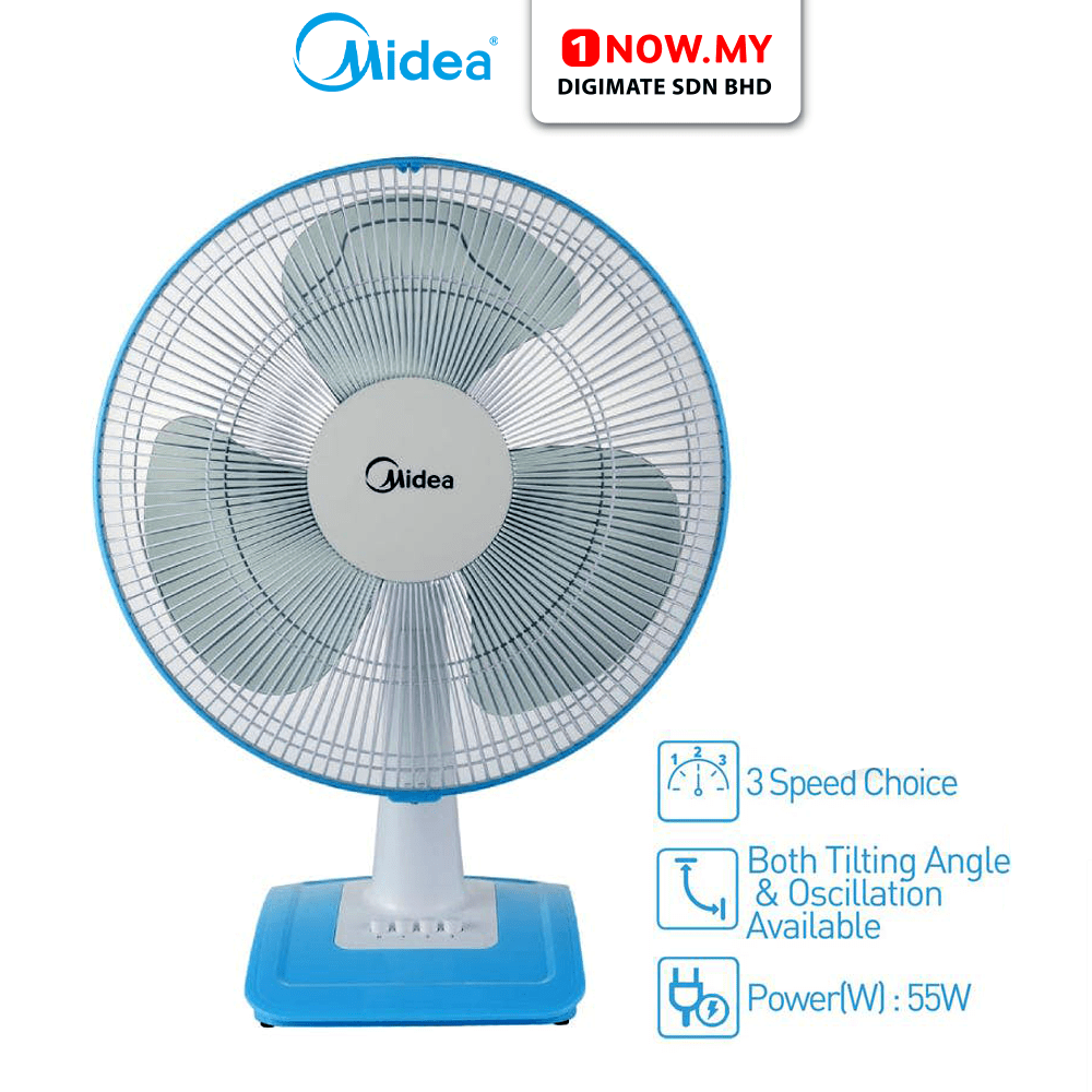 Midea 16 Table Fan Mf 16ft17nb 3 Speed Choices 1nowmy The 1 Electrical Online Store In Sabah Trusted Since 1985