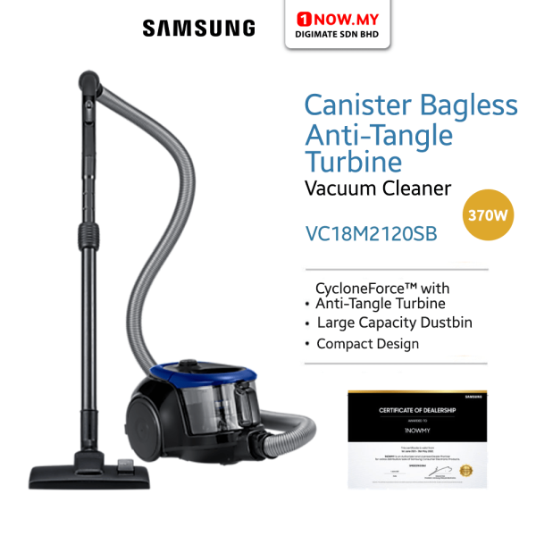 SAMSUNG 1800W Vacuum Cleaner VC18M2120SB | Bagless Powerful Cyclone Compact Design