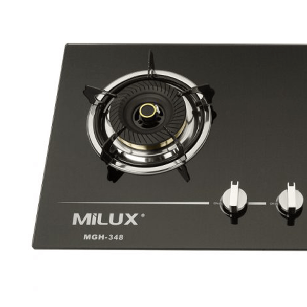 MILUX 2 Burners Cooker Hob MGH-348 | Tempered Glass - Image 4