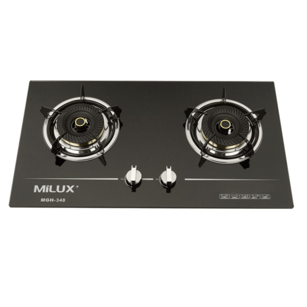 MILUX 2 Burners Cooker Hob MGH-348 | Tempered Glass - Image 3