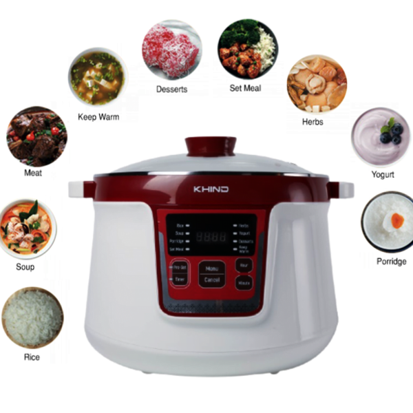 KHIND 3.2L Double Boiler DB32N | High Quality Ceramic Pots Free Recipe Book​​​​​​​ - Image 8