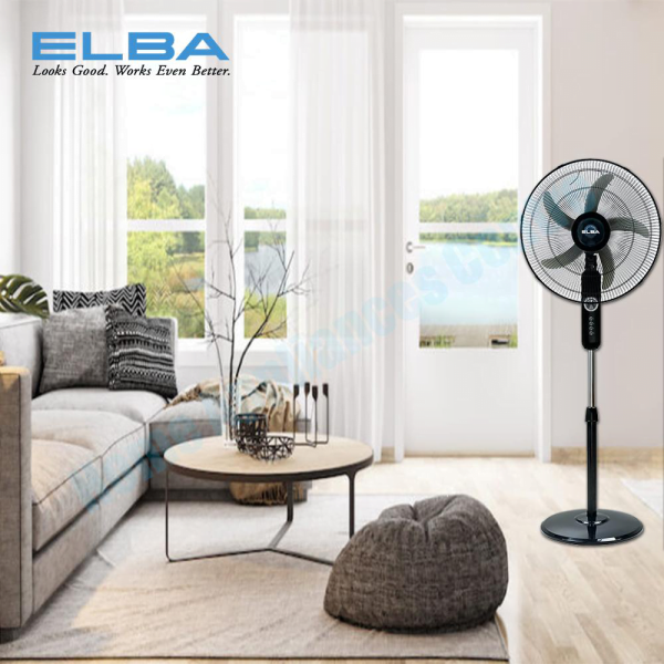 ELBA 18" Industrial Stand Fan With Timer ESF-G1880TM | 5 Blades Adjustable Height - Image 4