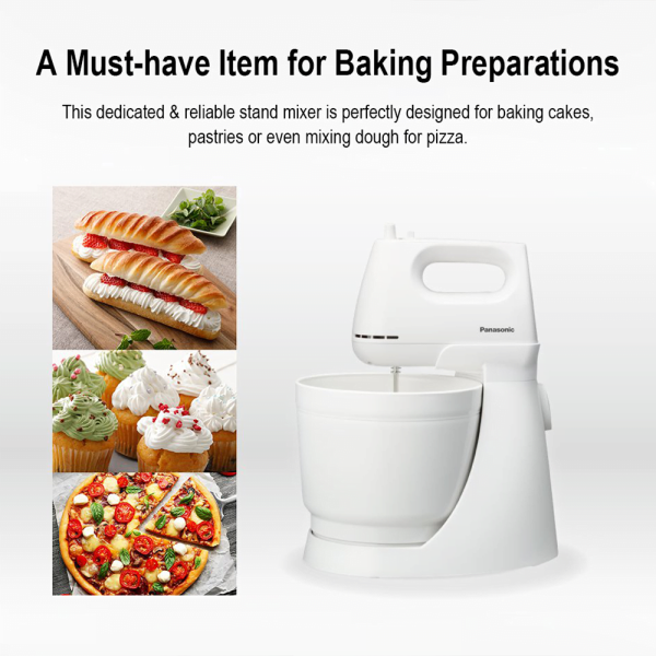 PANASONIC 5-Speed 3L Stand Mixer MK-GB3WSK | Detachable Hand Mixer - Image 5