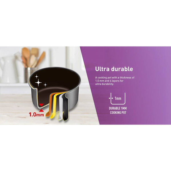 TEFAL 0.4L Mini Mechanical Rice Cooker RK172165 | Compact For Small Portions - Image 6