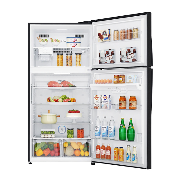 LG 592L Inverter Top Freezer Refrigerator GR-H802HQHM | DoorCooling+ & Fresh 0 Zone, Black Metal - Image 7