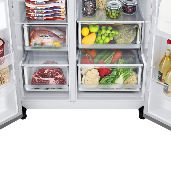 LG 655L Inverter Side-by-Side Refrigerator GC-B257SLVL | Platinum Silver - Image 8