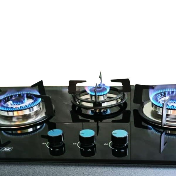 ELBA 3 Burners Glass Stove EGH-K8843G(BK) | Tempered Glass - Image 3