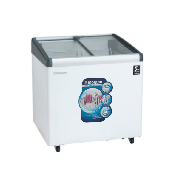 MORGAN 256L Glass Door Chest Freezer MCF-G256L | Durable High Energy Efficiency - Image 3