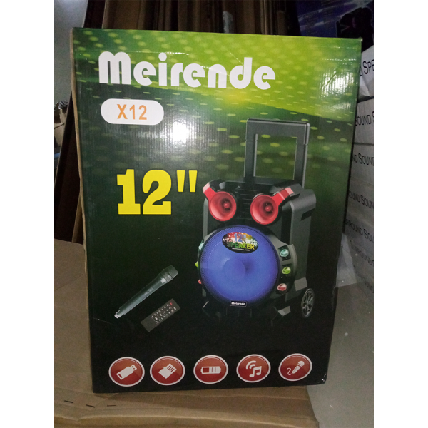 MEIRENDE 12" Trolley Speaker X12 (Bluetooth, Karaoke) - Image 5
