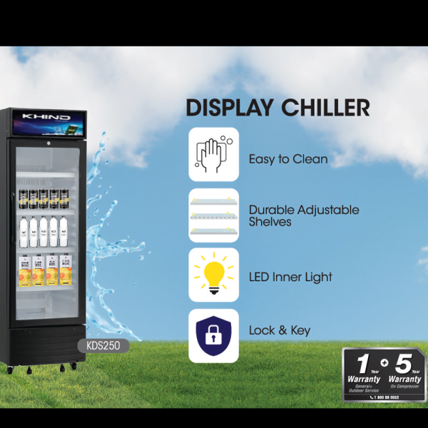 KHIND 250L Display Showcase KDS250 | Durable Easy to clean - Image 3
