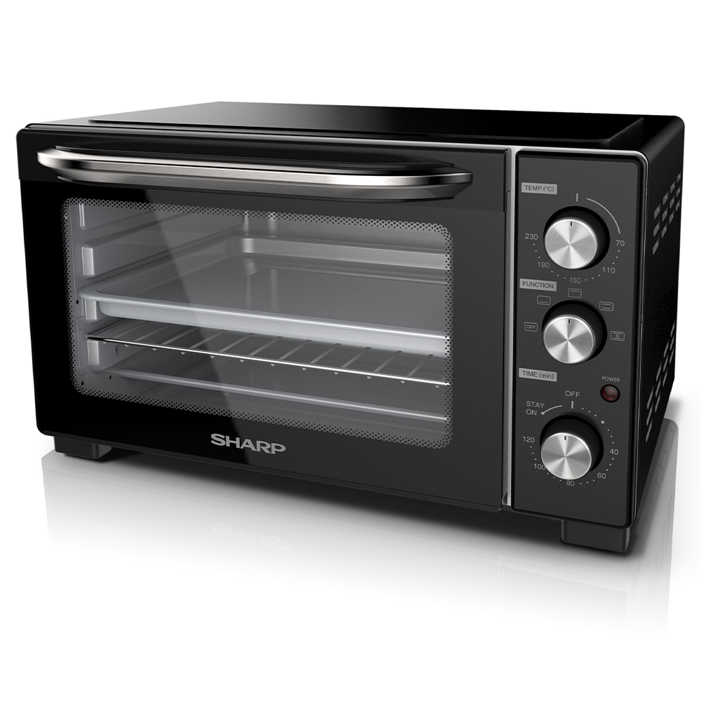 SHARP 25L Electric Oven EO257CTBK Nonstick Baking Tray Great Cooking