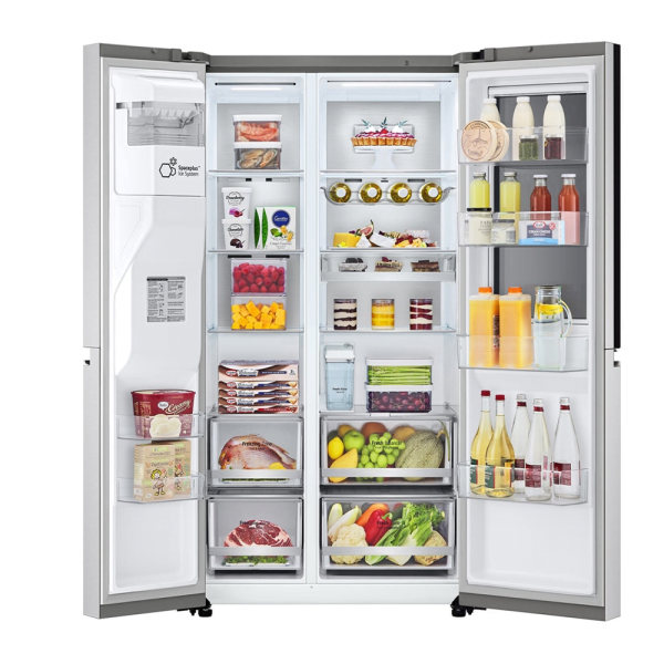 LG 674L Inverter Side-by-Side Refrigerator With Water Dispenser GC-X257CSES | InstaView UVnano - Image 2