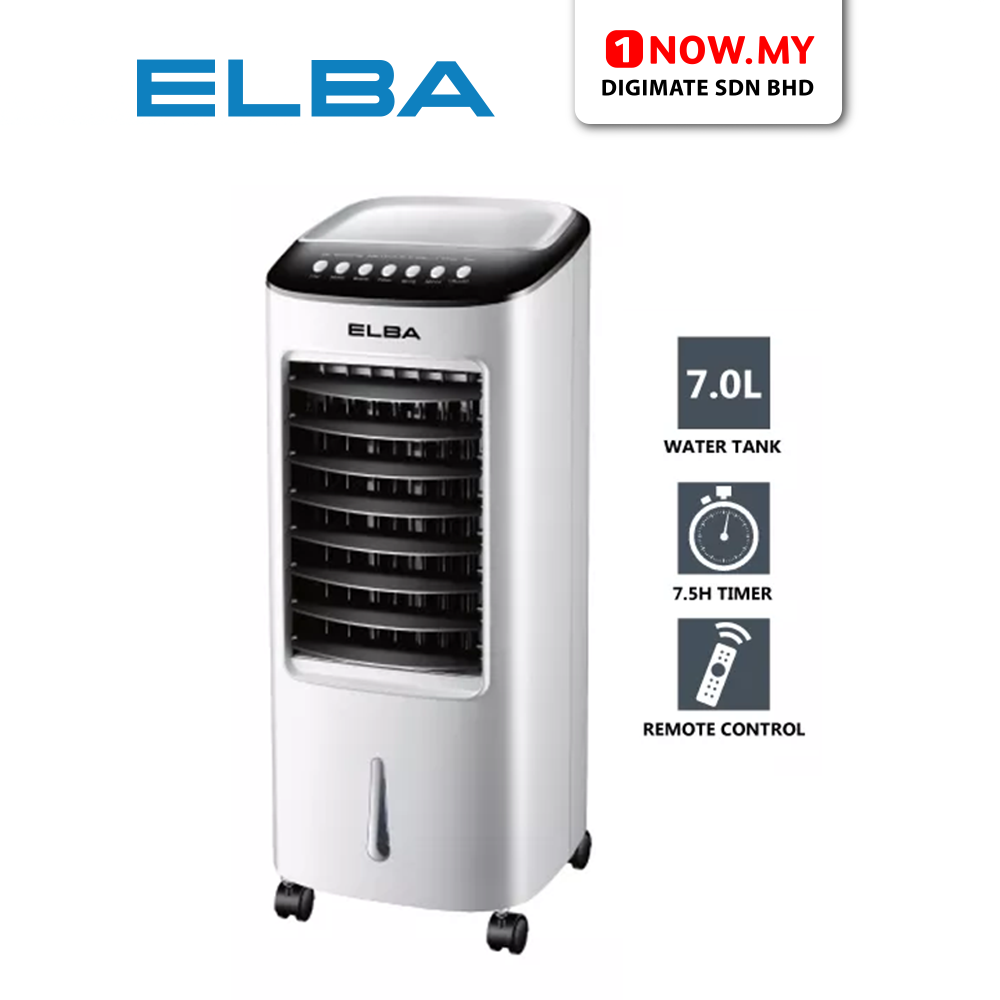 ELBA 7L Air Cooler EAC-G6570RC(WH) | Digital Control Panel Remote Control Portable Cooling
