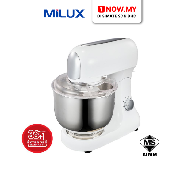 MILUX 6L Power Stand Mixer MPM-1200 | Full Metal Gear System 6-Speed