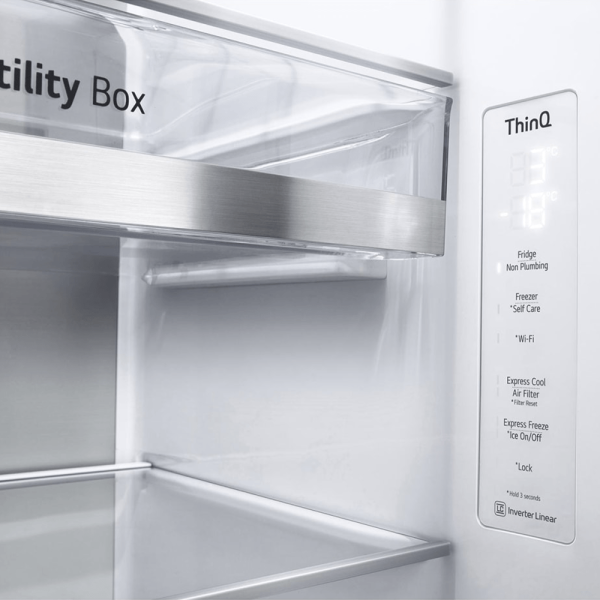 LG 674L Inverter Side-by-Side Refrigerator With Water Dispenser GC-X257CSES | InstaView UVnano - Image 6