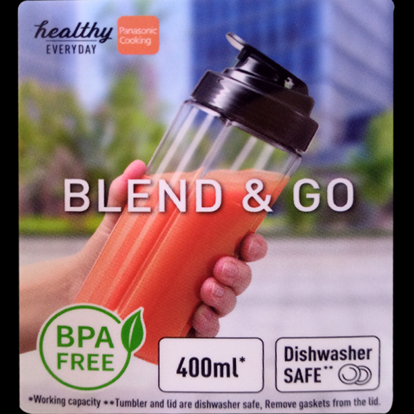 PANASONIC Blend & Go Personal 400ml Blender MX-XP103WSK | BPA Free Ice Crushing - Image 8