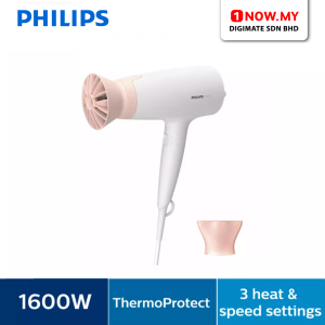 PHILIPS 1600W Hair Dryer BHD300/13 | 3000 Series Effective ThermoProtect