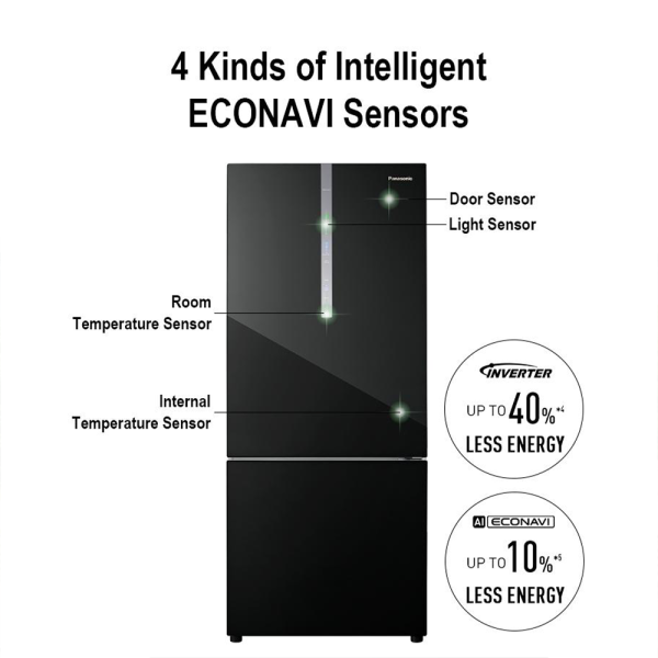 PANASONIC 422L Inverter 2-Door Bottom Freezer Refrigerator NR-BX421WGKM | 4 Stars Energy Efficient - Image 8