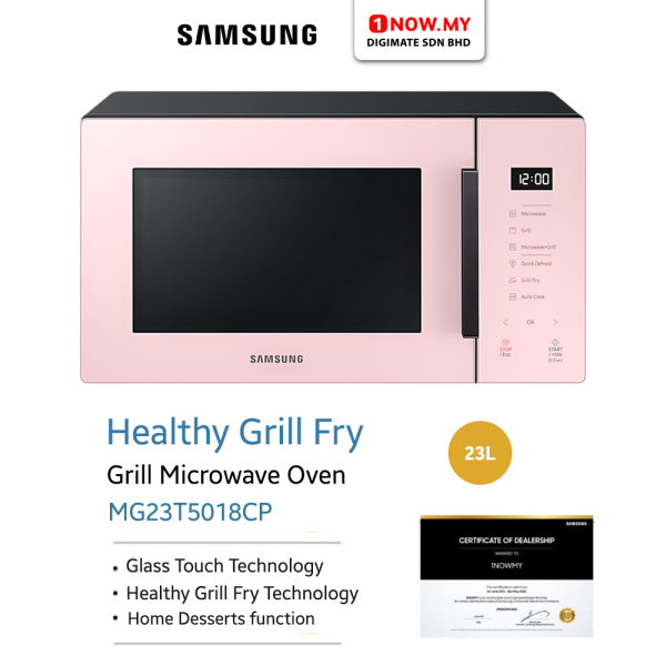 SAMSUNG 23L Bespoke Microwave Oven Grill MG23T5018CK / CN / CP | Healthy Grill Fry - Image 11