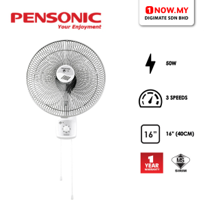 PENSONIC 16" Wall Fan PWF-48 | 5 Star Energy Efficient 3-Speed Powerful Motor