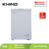 KHIND 100L Chest Freezer FZ100 | Durable Quick Freezing