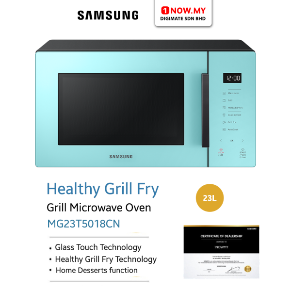 SAMSUNG 23L Bespoke Microwave Oven Grill MG23T5018CK / CN / CP | Healthy Grill Fry - Image 9