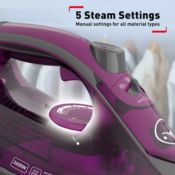 TEFAL 2600W Express Steam Iron FV2843M0 - Image 4