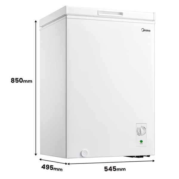 MIDEA 142L Chest Freezer MD-RC207FZB01 | 5 Star Energy Efficient - Image 3