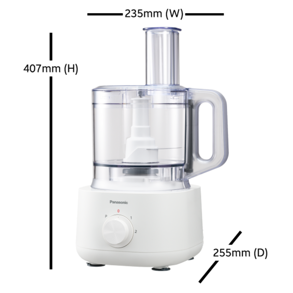 PANASONIC 2.4L Food Processor MK-F310WSK | Powerful Multitasking Motor - Image 2