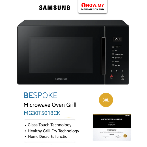SAMSUNG 30L Bespoke Microwave Oven Grill MG30T5018CK / CP / CY / CV | Healthy Grill Fry - Image 10