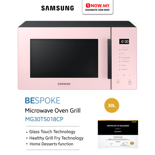 SAMSUNG 30L Bespoke Microwave Oven Grill MG30T5018CK / CP / CY / CV | Healthy Grill Fry - Image 13