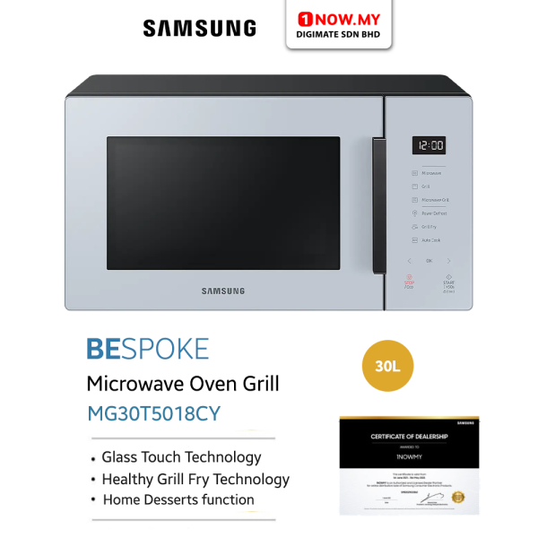 SAMSUNG 30L Bespoke Microwave Oven Grill MG30T5018CK / CP / CY / CV | Healthy Grill Fry - Image 11