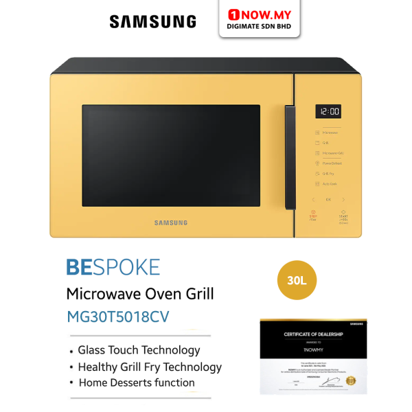 SAMSUNG 30L Bespoke Microwave Oven Grill MG30T5018CK / CP / CY / CV | Healthy Grill Fry - Image 12