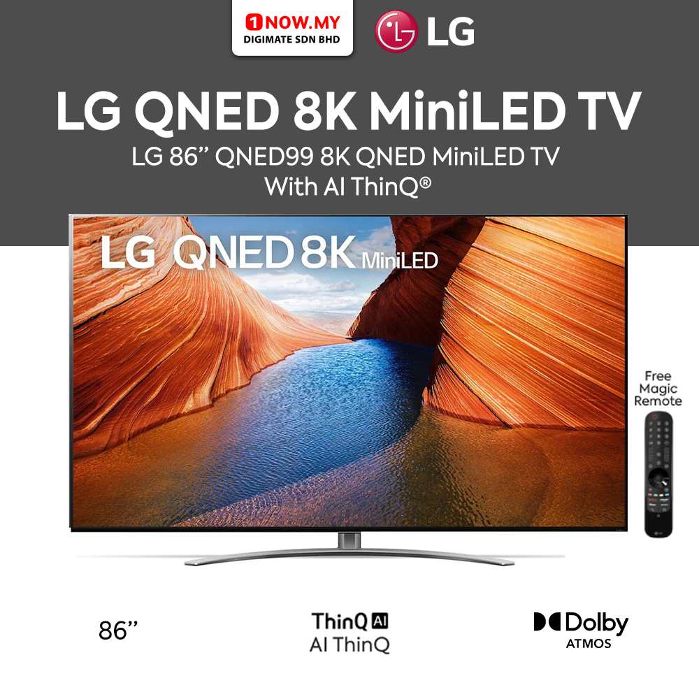 LG 86” QNED99 8K QNED MiniLED TV 86QNED99SQB | AI ThinQ