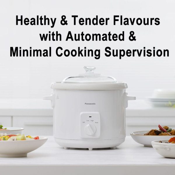 PANASONIC 5L Slow Cooker NF-N51AWSK | Efficient Cooking Multi Recipes 3 Heat Settings - Image 8