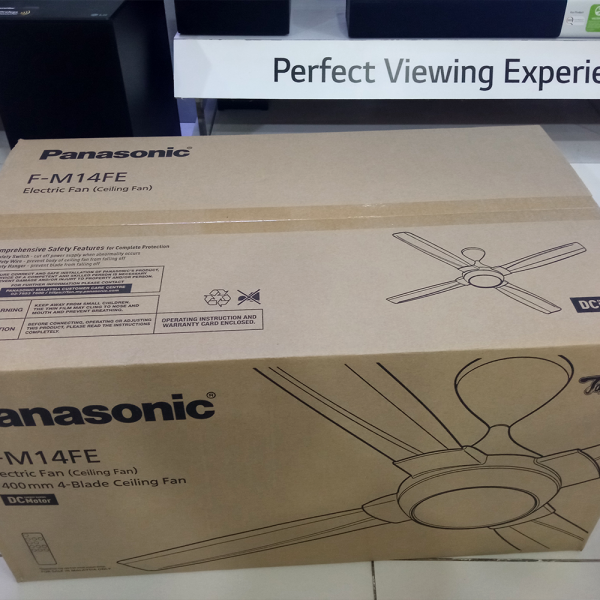 PANASONIC 56" Aura2 Ceiling Fan 4-Blade DC Motor F-M14FEVBKH (Black) | 5 Star Energy Efficient - Image 2