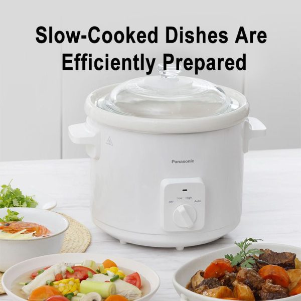 PANASONIC 5L Slow Cooker NF-N51AWSK | Efficient Cooking Multi Recipes 3 Heat Settings - Image 5