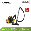 KHIND 1200W Vacuum Cleaner VC8012 | Bagless Compact Design Powerful HEPA Filtration