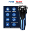POREE Wet/Dry Electric Shaver PS197 | Washable Intelligent Display USB Charging